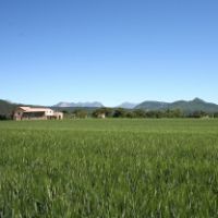 Le Mas avec les Trois Becs en fond